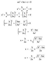 Derivation Of The Quadratic Formula