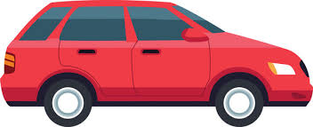 Red Car Vehicle Color Isolated Icon