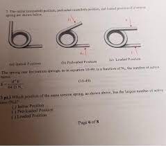 Solved 7 The Initial Unloaded