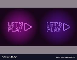 Purple And Violet Lets Play Vector Image