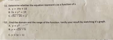 Equation Represent Y