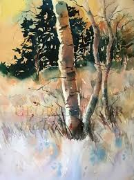 Watercolor Trees And Forests Nature