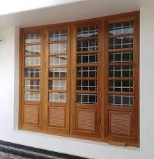 Rectangular Brown Wooden Window Frames
