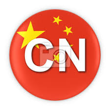 China Flag On With Two Letter