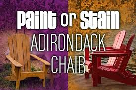 To Paint Or Stain Adirondack Chairs