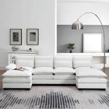 U Shaped Soft Velvet Sectional Sofa