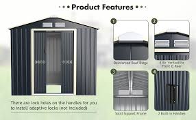 11 X 8 Feet Metal Storage Shed For
