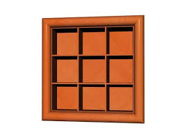 Brown Wooden Wall Shelf Stock