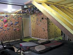 Couple S Garage Also Rocks As Climbing Wall