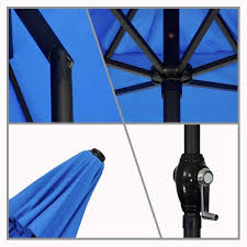 Steel Market Push Tilt Patio Umbrella
