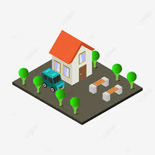 Geometric House Vector Art Png