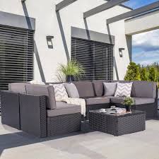 Sanstar 7 Piece Patio Conversation Sofa