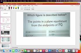 The Points In A Plane Equidistant From
