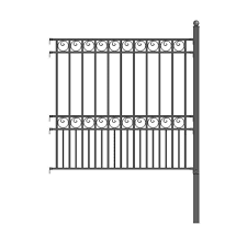 Aleko Paris Style Diy Iron Wrought Steel Fence 5 5 X 5 Black