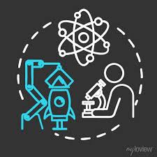 Science Museum Chalk Concept Icon