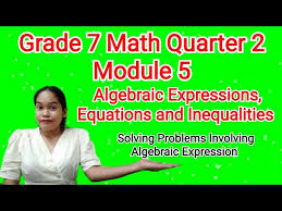 Solving Problems Involving Algebraic