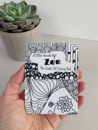 Zen Mini Doodle Art Colouring Book