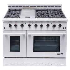 Nxr Entree 48 In 7 2 Cu Ft Professional Style Gas Range With Convection Oven In Stainless Steel Stainless Steel And Black