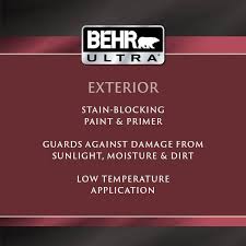 Behr Ultra 1 Gal 780a 2 Smoked Oyster Flat Exterior Paint Primer