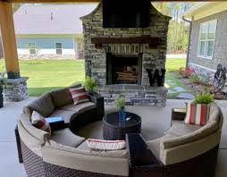 Stone Fire Pit Tables Outdoor