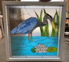 Stained Glass Beveled Window Ready To