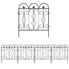 Aesome 24 In Metal Garden Fence