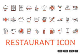 Restaurant Symbol Outline Icon Svg Jpg