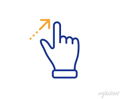 Slide Arrow Sign Touchscreen Gesture
