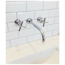 Wall Mounted Widespread Bathroom Faucet