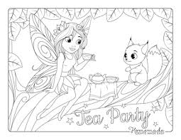 Beautiful Fairy Coloring Pages Free