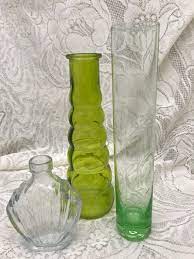 Vase Etched Glass