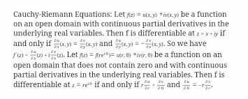 Derive Cauchy Riemann Equation In Polar