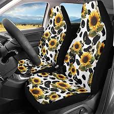 For U Designs Sunflowers Print Car Seat