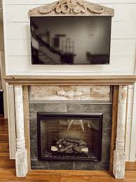 Diy Shabby Chic Faux Fireplace Mantel