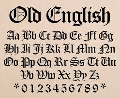 Old English Font Celtic Font Old