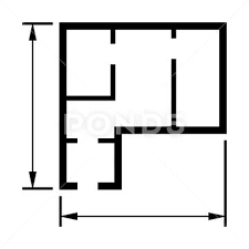 House Plan Icon Architecture Sketch