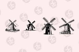 Dutch Windmill Svg Bundle 40 Cut Files