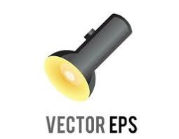 flashlight beam vector art icons and