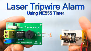 laser tripwire alarm electronics project