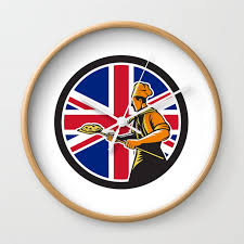 British Pizza Baker Union Jack Flag