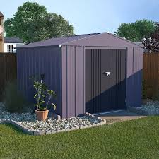 Metal Outdoor Storage Shed 64 Sq Ft