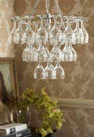 Wine Glass Chandelier Ideas Upcycle