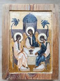 Painted Icon Holy Trinity