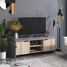 Homcom Wooden Tv Stand Cabinet Home
