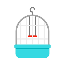 Parrot Cage Icon Flat Ilration Of