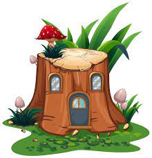 Free Vector Mushroom On Stump Tree In