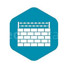 Brick Wall Border Vector Icon