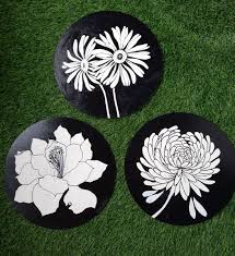 Black And White Wooden Wall Plates