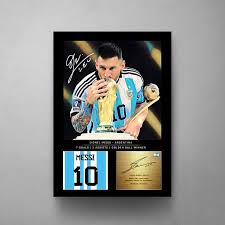 Art Framed Canvas Messi Gift