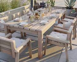 Full Size Outdoor Dining Table And 8